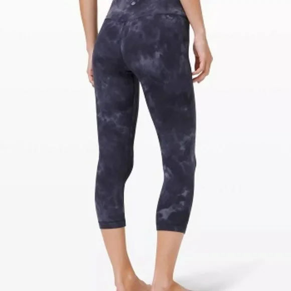 NWT lululemon Align HR Crop 21" - Diamond Dye Pitched Grey - Picture 3 of 5
